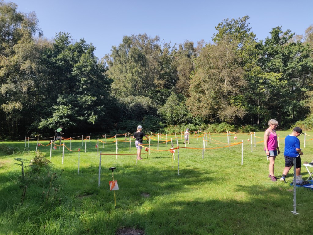 A maze for orienteering practice